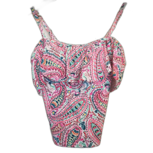 Fun Multi-Colored Aqua Couture Medium Woman's Bikini Top - Picture 1 of 10